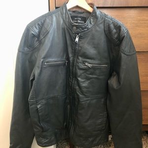 Lucky Brand leather moto jacket